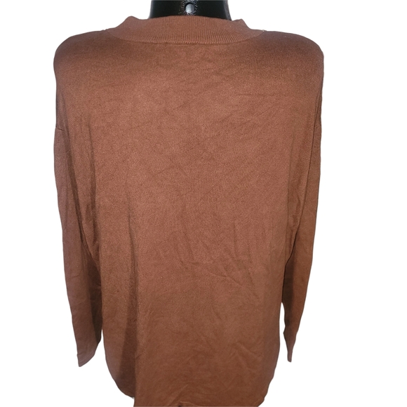 Laura Brown Chain-Detail Women's Light Sweater M - Picture 5 of 6